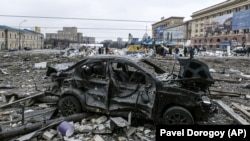Последствия удара по Харькову, 1 марта 2022 года