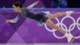 SOUTH KOREA -- Yevgenia Medvedeva of the Olympic Athletes of Russia performs during the women's short program figure skating in the Gangneung Ice Arena at the 2018 Winter Olympics in Gangneung, February 21, 2018