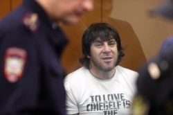 Tamerlan Eskerkhanov at the Moscow District Military Court’s sentencing on July 13, 2017.