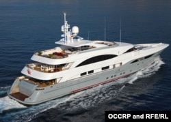 Яхта Prima, формально принадлежащая нефтяной компании SOCAR, которая используется для отдыха семьи президента Азербайджана, фото OCCRP