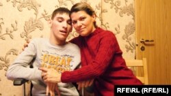 Ольга Чинчлей и ее 18-летний сын Андрей