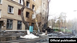 Пожар в больнице №2 в Челябинске, фото МЧС Челябинской области