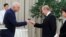 Russia -- Russian film director Nikita Mikhalkov (L) and Russia's President Vladimir Putin