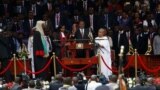 Kenya's President Uhuru Kenyatta during inauguration ceremony