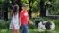 BELARUS -- Belarusian journalist Raman Pratasevich and his girlfriend Sofia Sapega walk in Minsk, June 23, 2021
