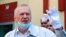 RUSSIA -- Russian Liberal Democratic Party Leader Vladimir Zhirinovsky stands outside the Lefortovo detention facility ahead of a meeting with former Khabarovsk Territory Governor Sergei Furgal, in Moscow, August 19, 2020