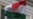 RUSSIA -- MOSCOW, JULY 7, 2020: A national flag flown outside the Embassy of Tajikistan where Tajik citizens gather to protest the lack of repatriation flights from Russia. 