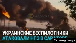 Украинские беспилотники вновь атаковали Саратовский НПЗ