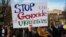 USA – During a protest against the Russian invasion of Ukraine. Washington, March 6, 2022