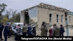 "Референдум" на руинах школы в Попасной в сентябре 2022 года