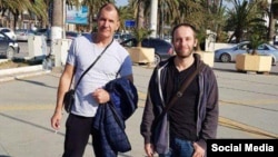 Максим Шугалей и социолог Александр Прокофьев в Ливии