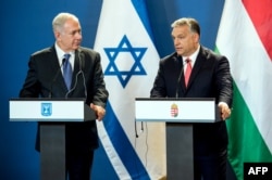Биньямин Нетаньяху и Виктор Орбан