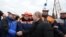 Президент России Владимир Путин на встрече со строителями Керченского моста, 18 марта 2016