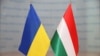 Ukraine – Ukraine and Hungary – miniature flags