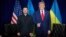Владимир Зеленский и Дональд Трамп встречаются на полях Генассамблеи ООН, Нью-Йорк, 23 сентября 2025 года