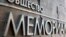 Russia -- The sign of Russian human rights organisation Memorial is seen outside their offices in Moscow, 28Mar2013