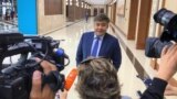 Kazakhstan - Nur-Sultan. The first meeting of the National Trust Council, Darkhan Kaletayev, first deputy presidential administration of Kazakhstan gives interviews to journalists Nur-Sultan. 6Sep2019
