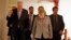 Germany -- Chairman of the Bavarian Christian Social Union (CSU) party, Horst Seehofer (L) and German Chancellor and leader of the Christian Democratic Union (CDU) party, Angela Merkel are seen during a break in exploratory talks with members of potential