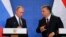 Hungary - Hungarian Prime Minister Viktor Orban (R) and Russian President Vladimir Putin attend a news conference following their talks in Budapest, Hungary, February 2, 2017