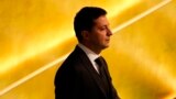 U.S. -- Ukrainian President Volodymyr Zelenskiy arrives to address the 74th session of the United Nations General Assembly at U.N. headquarters in New York, September 25, 2019