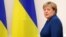 UKRAINE – German Chancellor Angela Merkel arrives for a meeting with Ukrainian Prime Minister Volodymyr Groysman in Kyiv, November 1, 2018