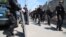 UKRAINE -- Ukrainian National Guard arrive at a penal colony during riots inside, in Odessa, May 27, 2019