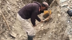  Таджикский рабочий на золотом руднике на западе страны