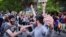 ARMENIA -- An anti-government rally in central Yerevan, April 23, 2018 -- A huge impromptu street party broke out on Mashtots, the main avenue of Yerevan today after Prime Minister Sarkisian announced his resignation after days of protests. 