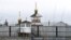 RUSSIA -- A view shows an Orthodox church on the grounds of the penal colony N2, where Kremlin critic Aleksei Navalny has been transferred to serve a two-and-a-half year prison term for violating parole, in the town of Pokrov, February 28, 2021