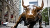 The Charging Bull statue, also known as the Wall St. Bull, is seen in the financial district of New York City, U.S., August 18, 2018.