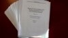 New York, U.S. - The Mueller Report / The Mueller Report on the Investigation into Russian Interference in the 2016 Presidential Election is pictured in New York, New York, U.S., April 18, 2019. REUTERS/Carlo Allegri 