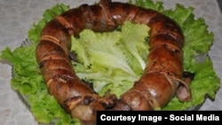 Деликатесная киргизская колбаса чучук