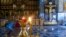 SEVASTOPOL, UKRAINE - Celebration of the Orthodox Annunciation in the Intercession Cathedral, 07Apr2020