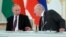 Александр Лукашенко с Владимиром Путиным