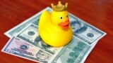 Generic – Duck in the crown with . Symbol of corruption in Russia