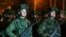 RUSSIA -- MOSCOW REGION, DECEMBER 12, 2017: Russian sappers welcomed at the International Mine Action Centre of the Russian Armed Forces near the village of Nakhabino; on December 11, 2017 Russia's President Vladimir Putin ordered to initiate withdrawal 