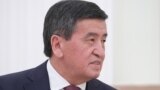 RUSSIA - Kyrgyzstan's President Sooronbay Jeenbekov during a meeting with his Russian counterpart Vladimir Putin (not pictured) at the Moscow Kremlin, July 11, 2019