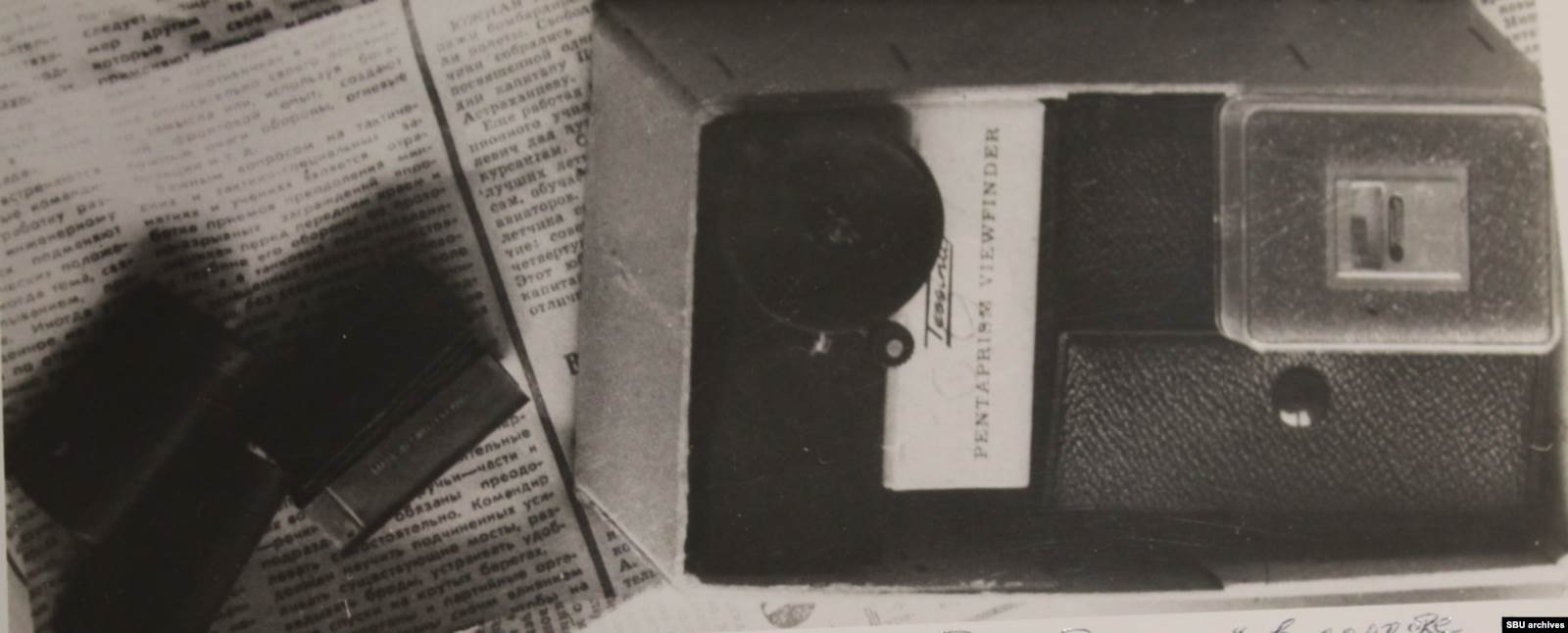 Фотоаппарат «Тессина», переданный Пушкарю Цоем. Снимок из уголовного дела