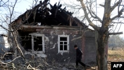 Дом на окраине Донецка, 5 ноября 2014 г.