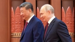 Владимир Путин и Си Цзиньпин на встрече в Пекине, 20 мая 2026, фото AFP