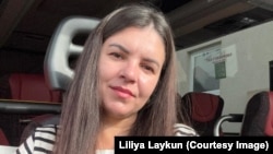 Лилия Лайкун за рулем автобуса