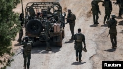 Израильские солдаты на границе с Ливаном