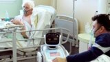 ITALY -- A robot helping medical teams treat patients suffering from the coronavirus disease (COVID-19) is pictured at a patients' room, in the Circolo hospital, in Varese, Italy April 1, 2020. 