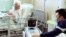 ITALY -- A robot helping medical teams treat patients suffering from the coronavirus disease (COVID-19) is pictured at a patients' room, in the Circolo hospital, in Varese, Italy April 1, 2020.