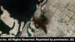 Возгорание в Дубае после иранской атаки, 1 марта 2026 года