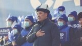 Kyrgyzstan_president_Election_2021 Kyrgyzstan - Bishkek - Sadyr Japarov - Presidential candidate Sadyr Japarov speaks to his supporters in Bishkek before the election and - January 8, 2020