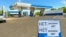 RUSSIA, MOSCOW REGION - JUNE 20, 2026: A No Petrol sign at a Gazpromneft petrol station