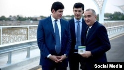 Мэр Ташкента с зятем Мирзиёева Отабеком Умаровым