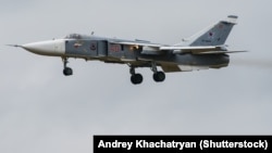 Российский бомбардировщик Су-24 