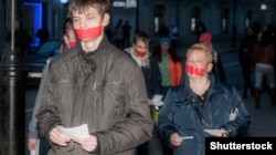 Марш протеста ЛГБТ-активистов на День тишины, 15 апреля 2016, Москва